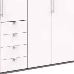 Wohnen Schränke|Kleiderschränke*Kombi-Kleiderschrank mit 2 Falttüren & Tür - Tivierto