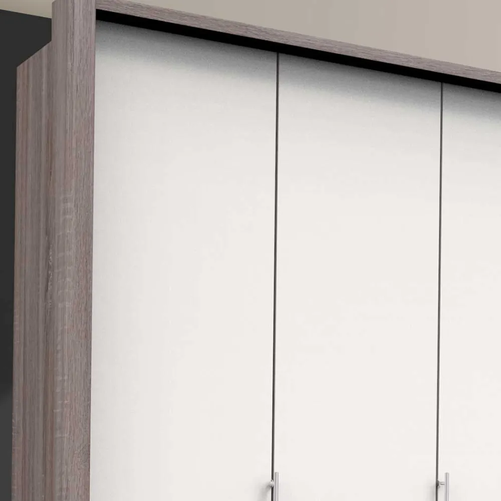 Wohnen Schränke|Kleiderschränke*Kombi-Kleiderschrank mit 2 Falttüren & Tür - Tivierto