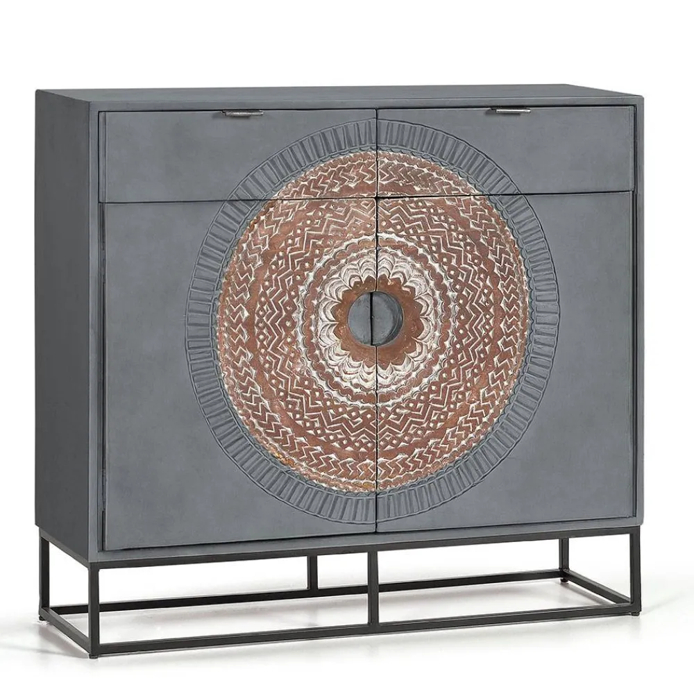 Wohnen Flurkommoden|Orientalische Möbel*Kombi-Kommode - dekorativ mit Mandala - Mesusco