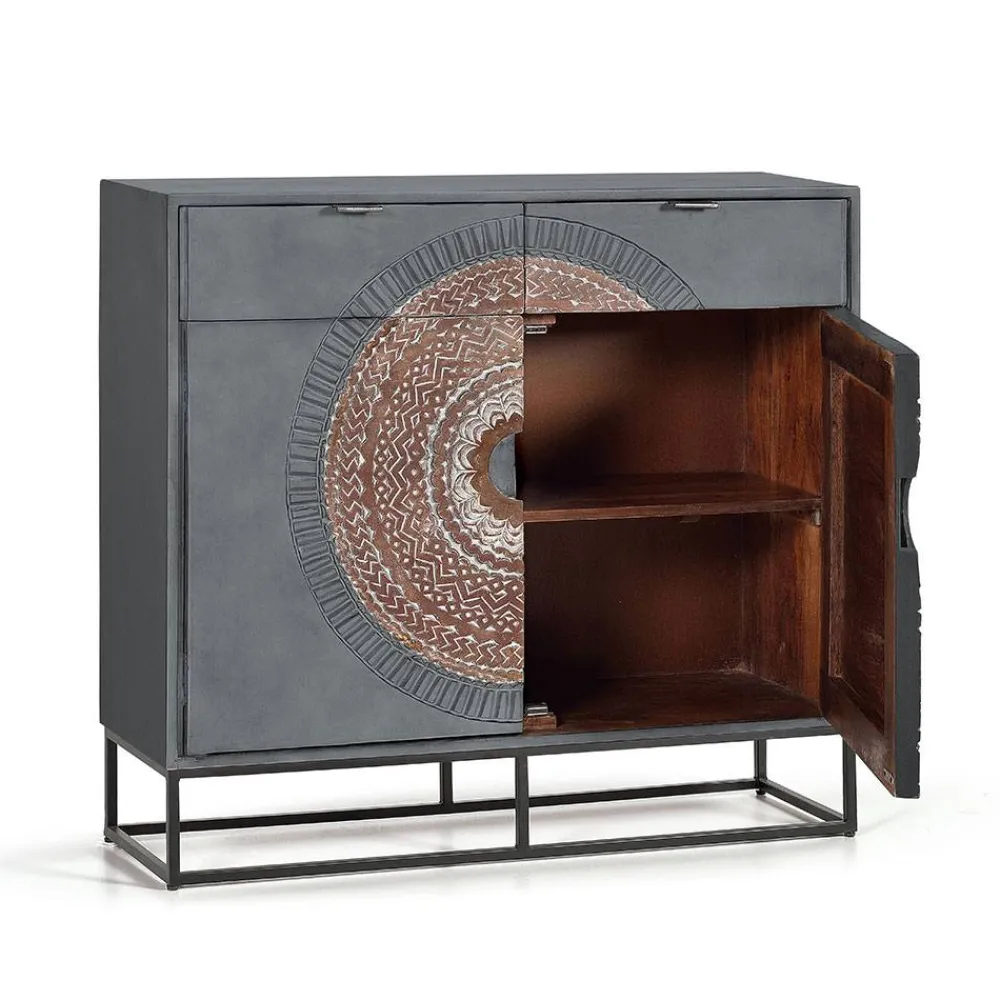 Wohnen Flurkommoden|Orientalische Möbel*Kombi-Kommode - dekorativ mit Mandala - Mesusco