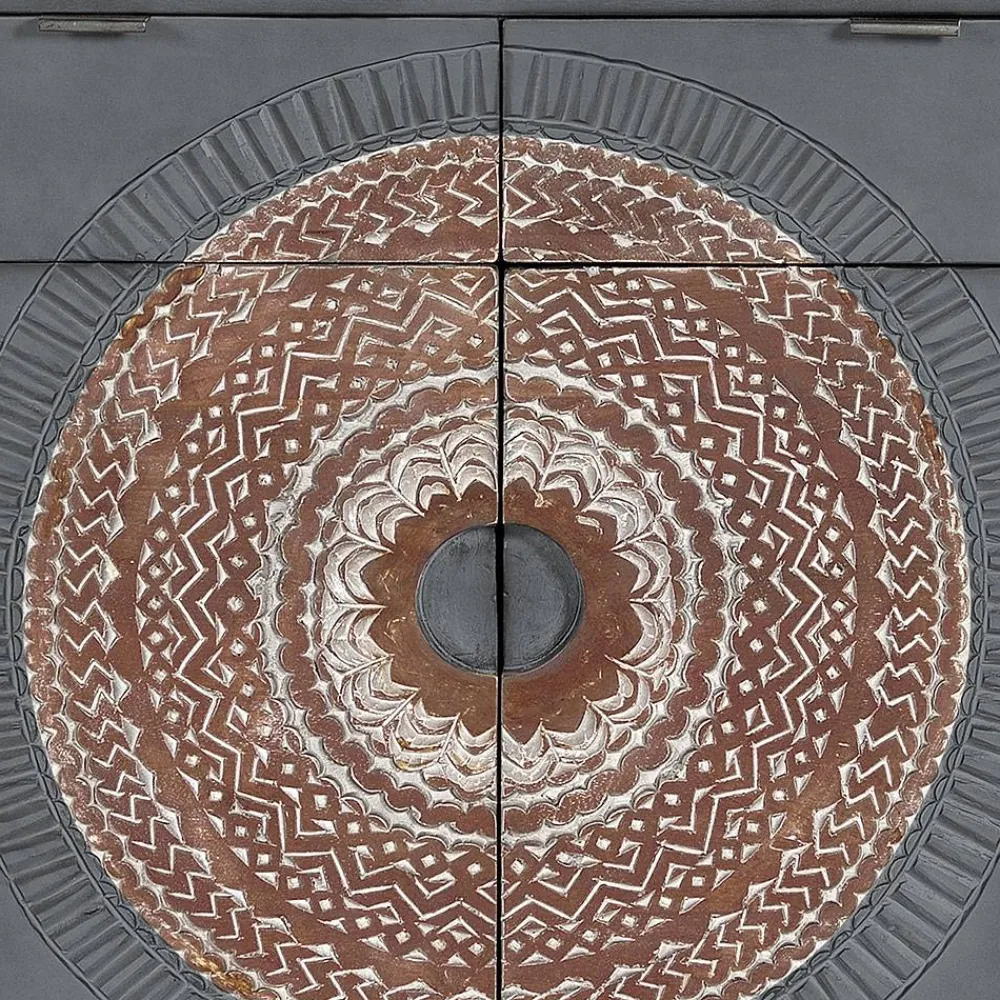 Wohnen Flurkommoden|Orientalische Möbel*Kombi-Kommode - dekorativ mit Mandala - Mesusco