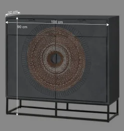 Wohnen Flurkommoden|Orientalische Möbel*Kombi-Kommode - dekorativ mit Mandala - Mesusco