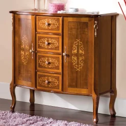 Wohnen Flurkommoden*Kombikommode im Barock Design Natale in Nussbaum