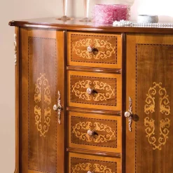 Wohnen Flurkommoden*Kombikommode im Barock Design Natale in Nussbaum