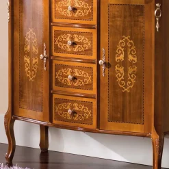 Wohnen Flurkommoden*Kombikommode im Barock Design Natale in Nussbaum