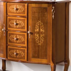 Wohnen Flurkommoden*Kombikommode im Barock Design Natale in Nussbaum