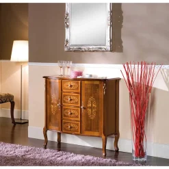 Wohnen Flurkommoden*Kombikommode im Barock Design Natale in Nussbaum