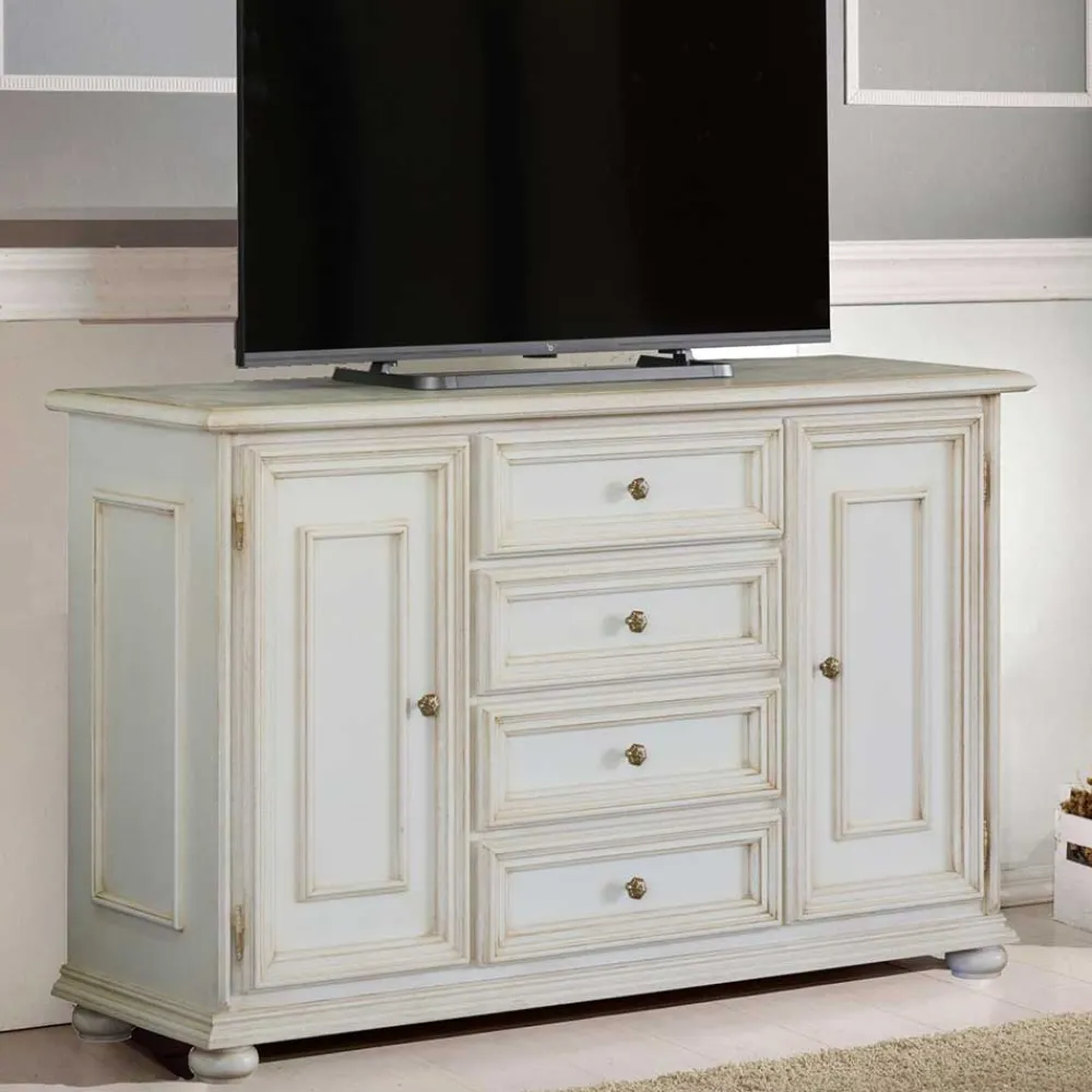 Wohnen Sideboards*Kombi-Kommode in Antikweiß - Vicina