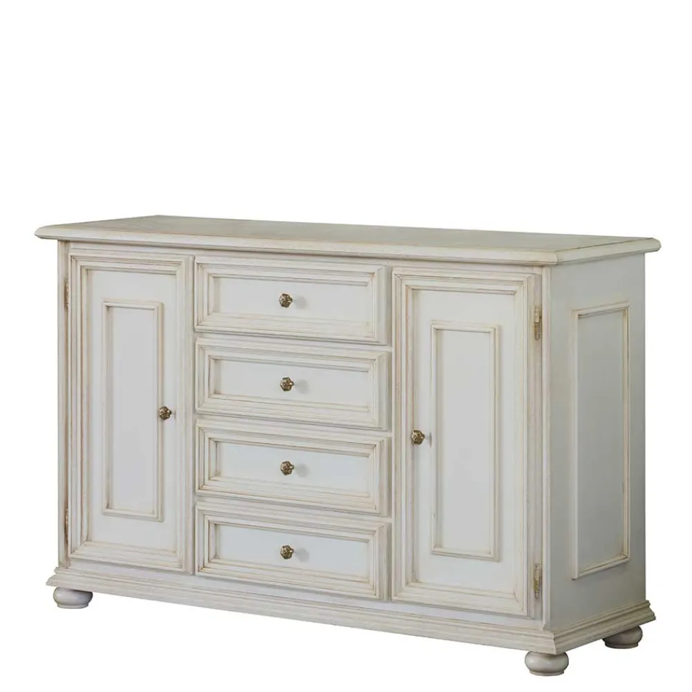 Wohnen Sideboards*Kombi-Kommode in Antikweiß - Vicina
