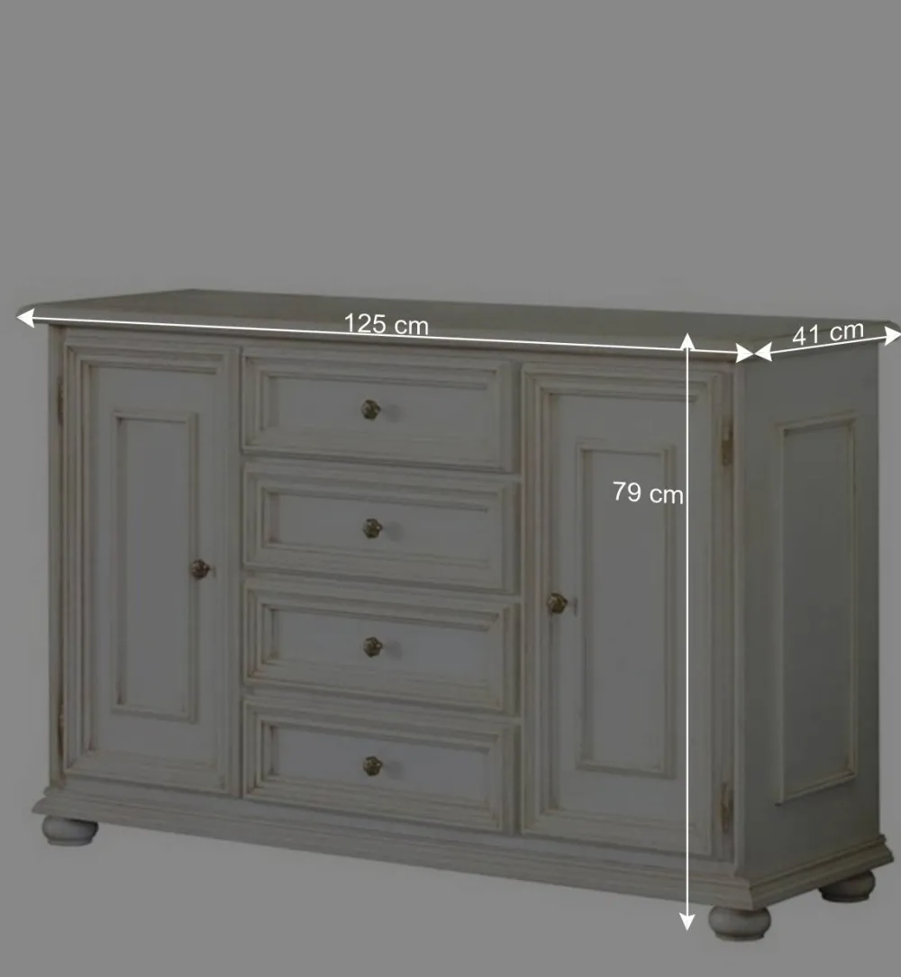 Wohnen Sideboards*Kombi-Kommode in Antikweiß - Vicina