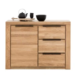 Wohnen Flurkommoden*Kombi-Kommode in Eiche mit Sockelgestell - Nelenia