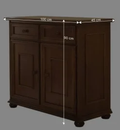 Wohnen Flurkommoden*Kombi-Kommode in Walnussfarben - Manicos