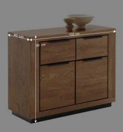 Wohnen Flurkommoden*Kombi-Kommode in Wildeiche teilmassiv - Vlacoma