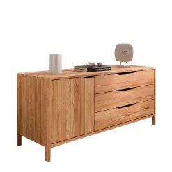 Wohnen Sideboards & Kommoden|Sideboards & Kommoden*Kombi-Sideboard mit drei Schubladen und Tür - Lana