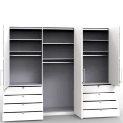 Wohnen Schränke|Kleiderschränke*Komfort Kleiderschrank mit acht Schubladen - Crenba