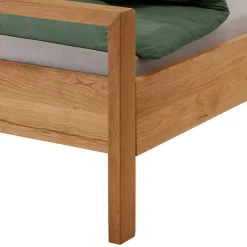 Wohnen Graue Möbel|Naturholzmöbel*Komfort-Einzelbett in 140x200 aus Wildeiche - Martinez
