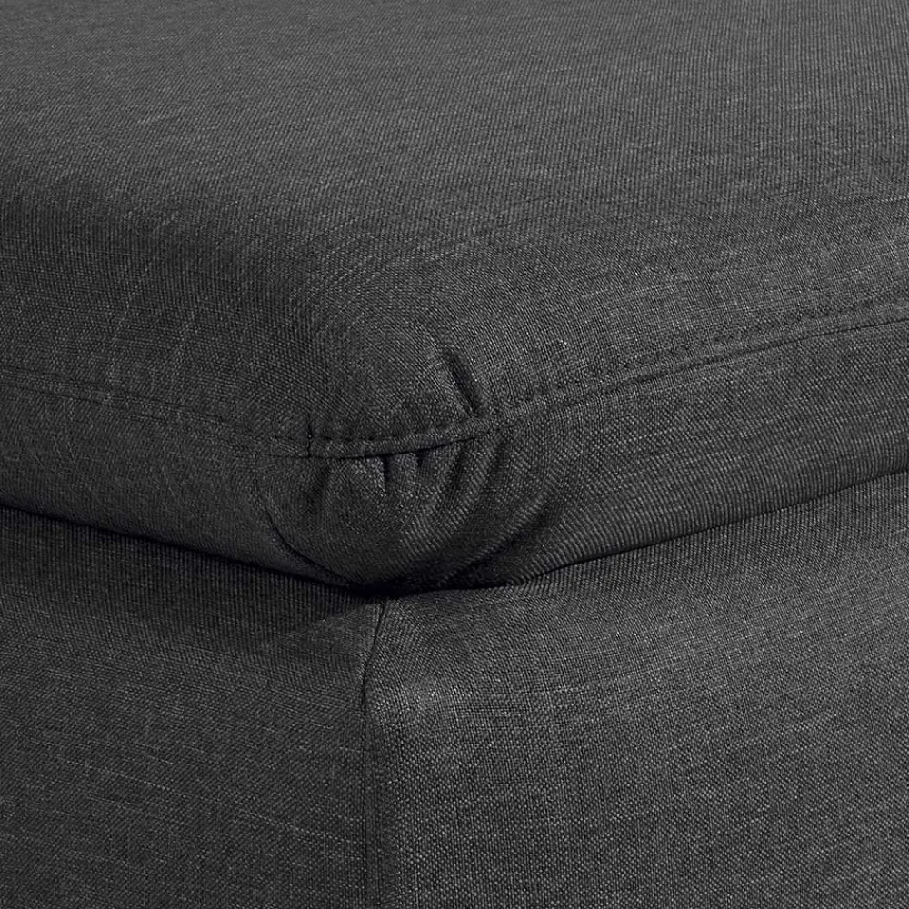 Wohnen Braune Möbel|Sessel & Hocker*Komfortsessel in Dunkelgrau und Nussbaum - Pelago