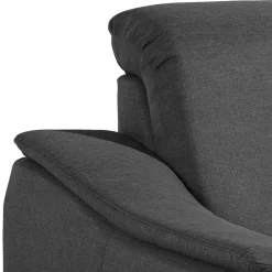 Wohnen Braune Möbel|Sessel & Hocker*Komfortsessel in Dunkelgrau und Nussbaum - Pelago