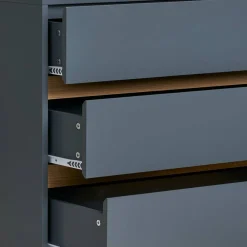 Wohnen Sideboards & Kommoden|Flurkommoden*Kommode in Dunkelgrau und Kiefer - Street