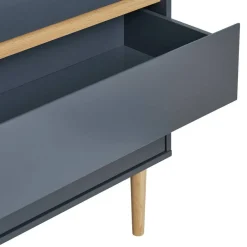 Wohnen Sideboards & Kommoden|Flurkommoden*Kommode in Dunkelgrau und Kiefer - Street