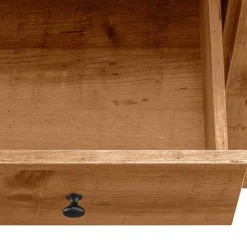 Wohnen Kommode in Eiche Holzoptik und Schwarz - Lavion