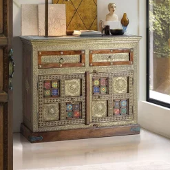 Wohnen Flurkommoden*Kommode in Gold und Akazie - Danascov