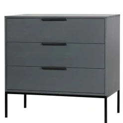 Wohnen Kommode in Grau & Schwarz - Brazoly