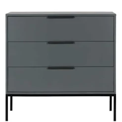 Wohnen Kommode in Grau & Schwarz - Brazoly