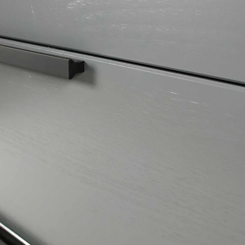 Wohnen Kommode in Grau & Schwarz - Brazoly