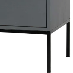 Wohnen Kommode in Grau & Schwarz - Brazoly