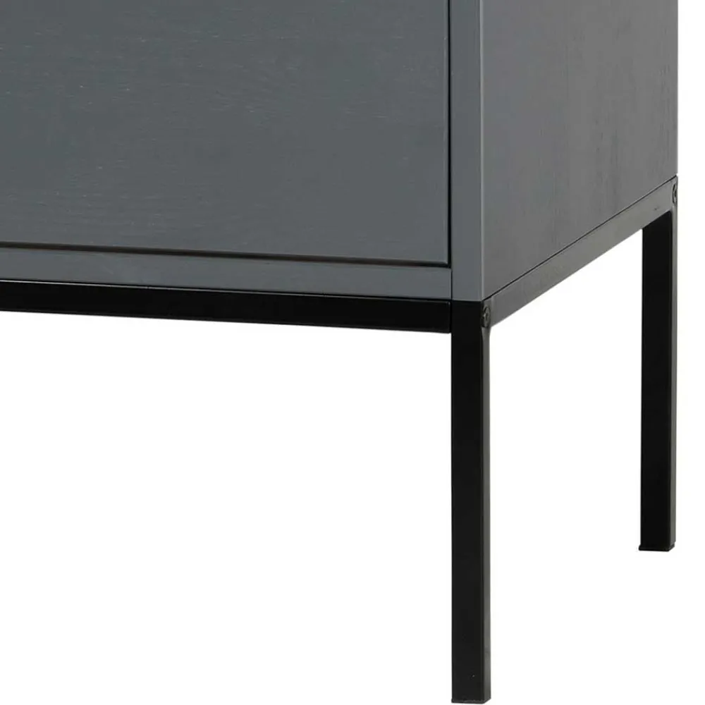 Wohnen Kommode in Grau & Schwarz - Brazoly