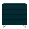 Wohnen Skandinavische Möbel|Sideboards & Kommoden*Kommode in Petrol mit kurzen Hairpin Legs - Clamps