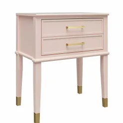 Wohnen Landhausmöbel|Flurkommoden*Kommode in Rosa mit Gold - Bafata