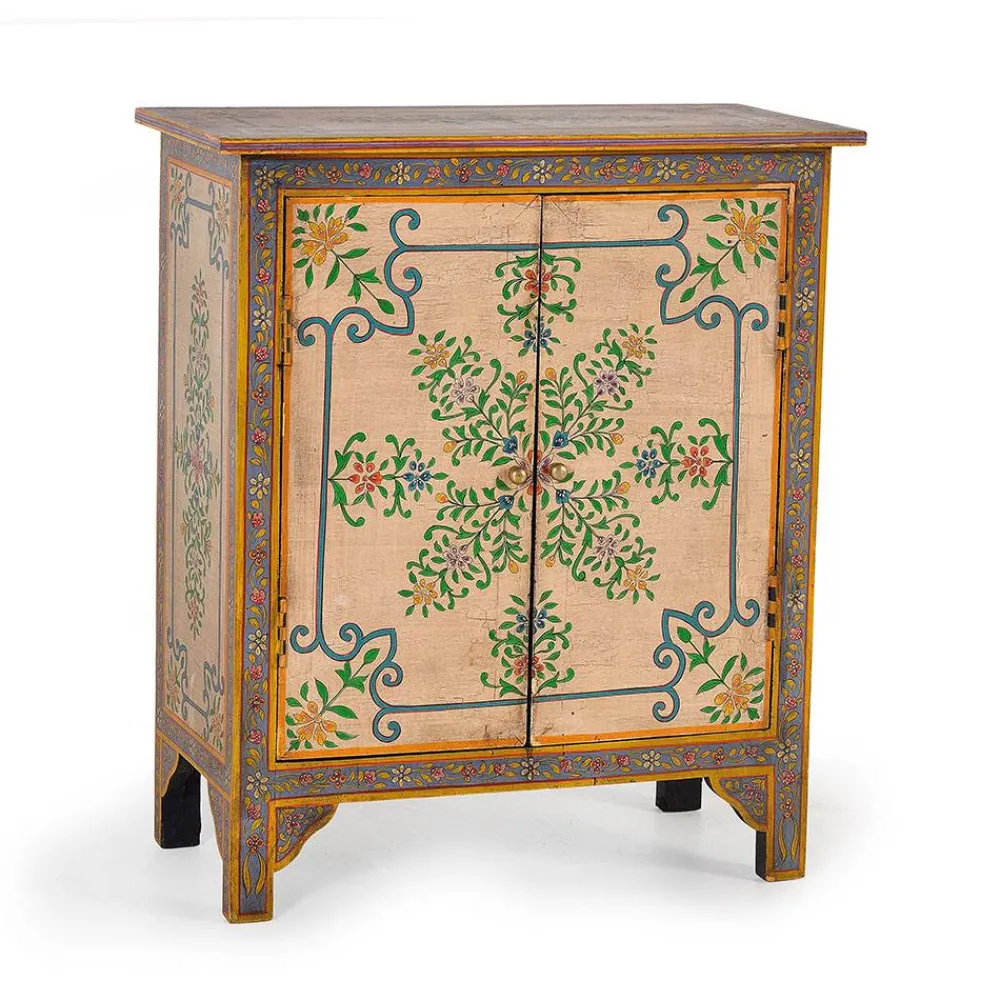 Wohnen Kommode mit folkloristischen Blumen Motiven - Cacressa