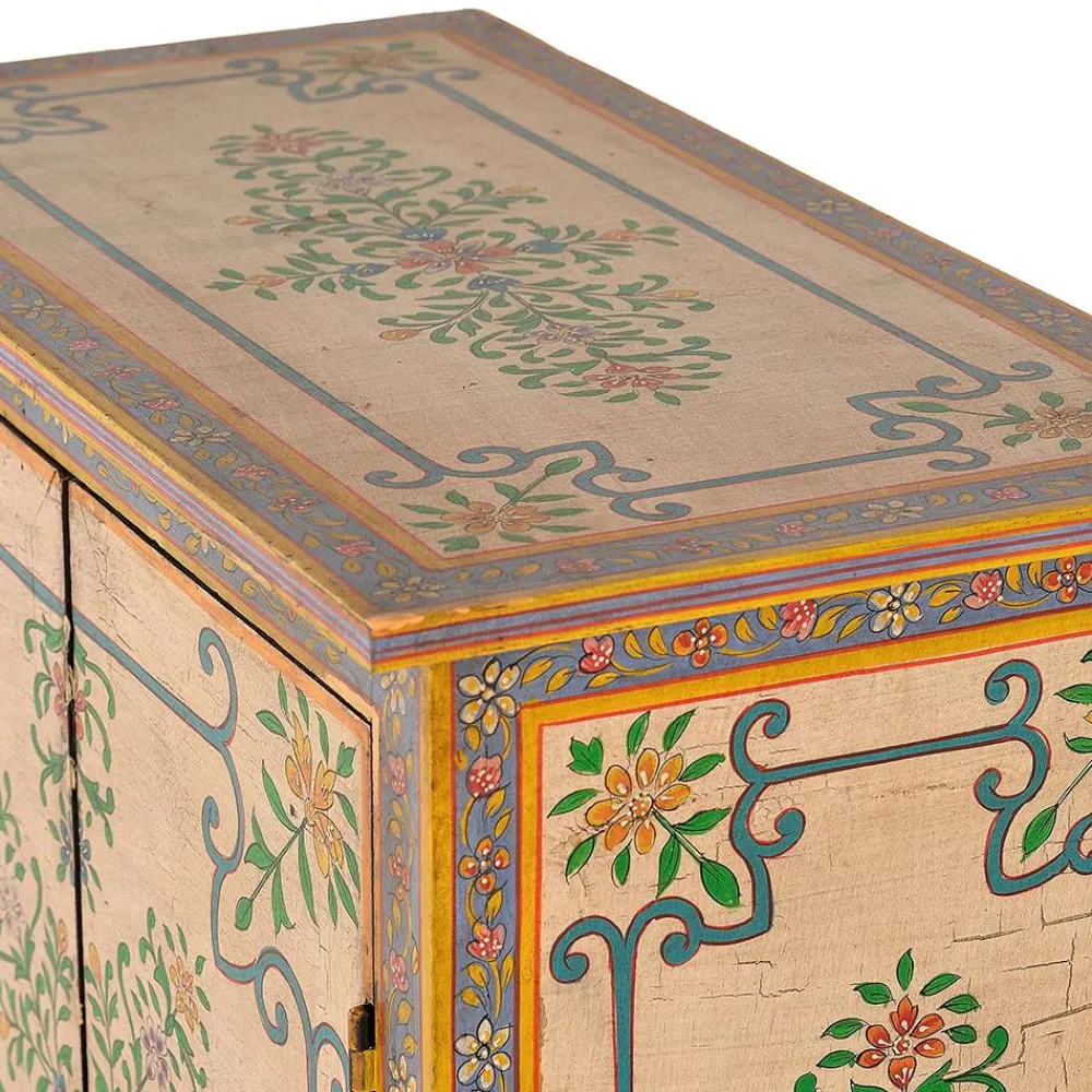 Wohnen Kommode mit folkloristischen Blumen Motiven - Cacressa