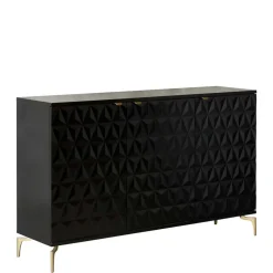 Wohnen Kommode mit geometrisch strukturierten Fronten - Ardit