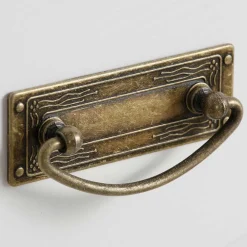 Wohnen Kommode mit Glas in Weiß & Honig - Brasivon