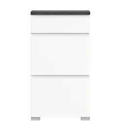 Wohnen Schuhschränke*Kommode mit Schublade und zwei Schuhklappen - Suad