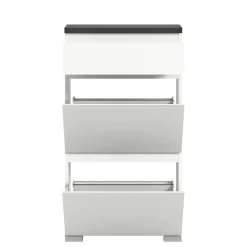 Wohnen Schuhschränke*Kommode mit Schublade und zwei Schuhklappen - Suad