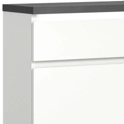 Wohnen Schuhschränke*Kommode mit Schublade und zwei Schuhklappen - Suad