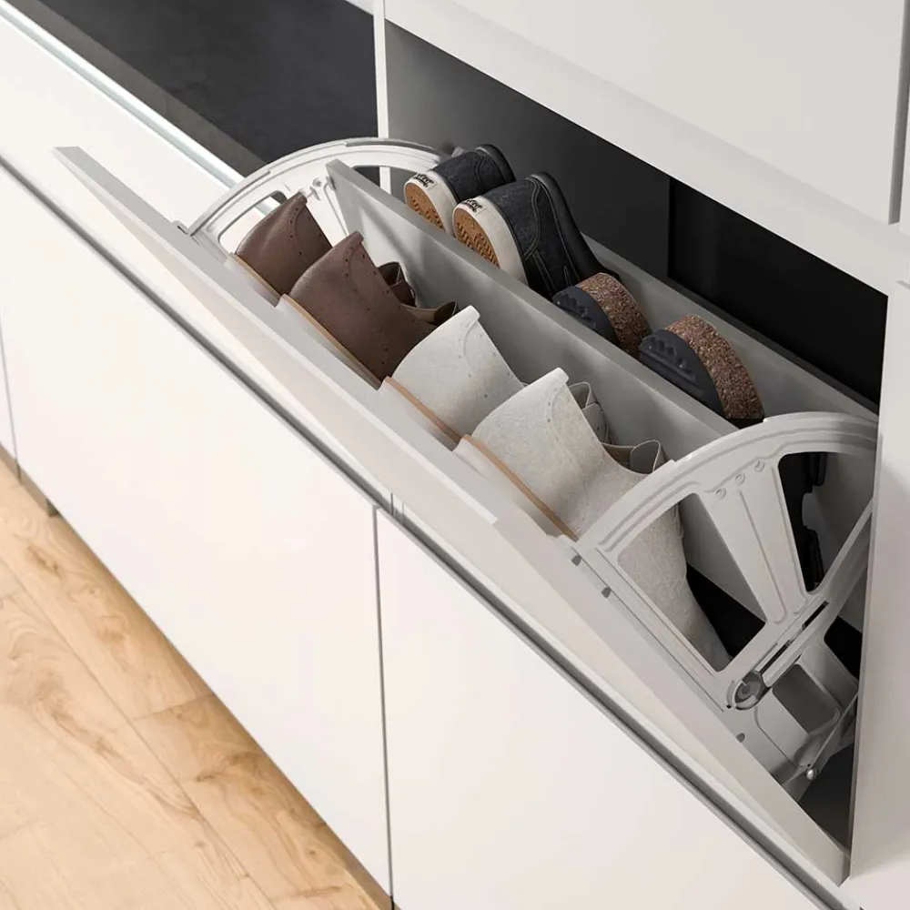 Wohnen Schuhschränke*Kommode mit Schublade und zwei Schuhklappen - Suad