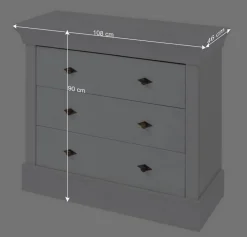 Kinder Wohnen Kommode oder Wickelkommode Landhaus - Satumare