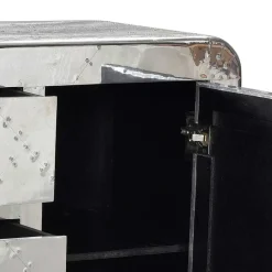 Wohnen Kommode Pilot in Alufarben