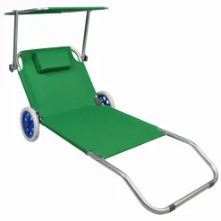 Wohnen Metall-Gartenmöbel|Balkonmöbel*Kompakte Rollliege für Garten oder Strand - Asan