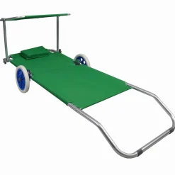 Wohnen Metall-Gartenmöbel|Balkonmöbel*Kompakte Rollliege für Garten oder Strand - Asan