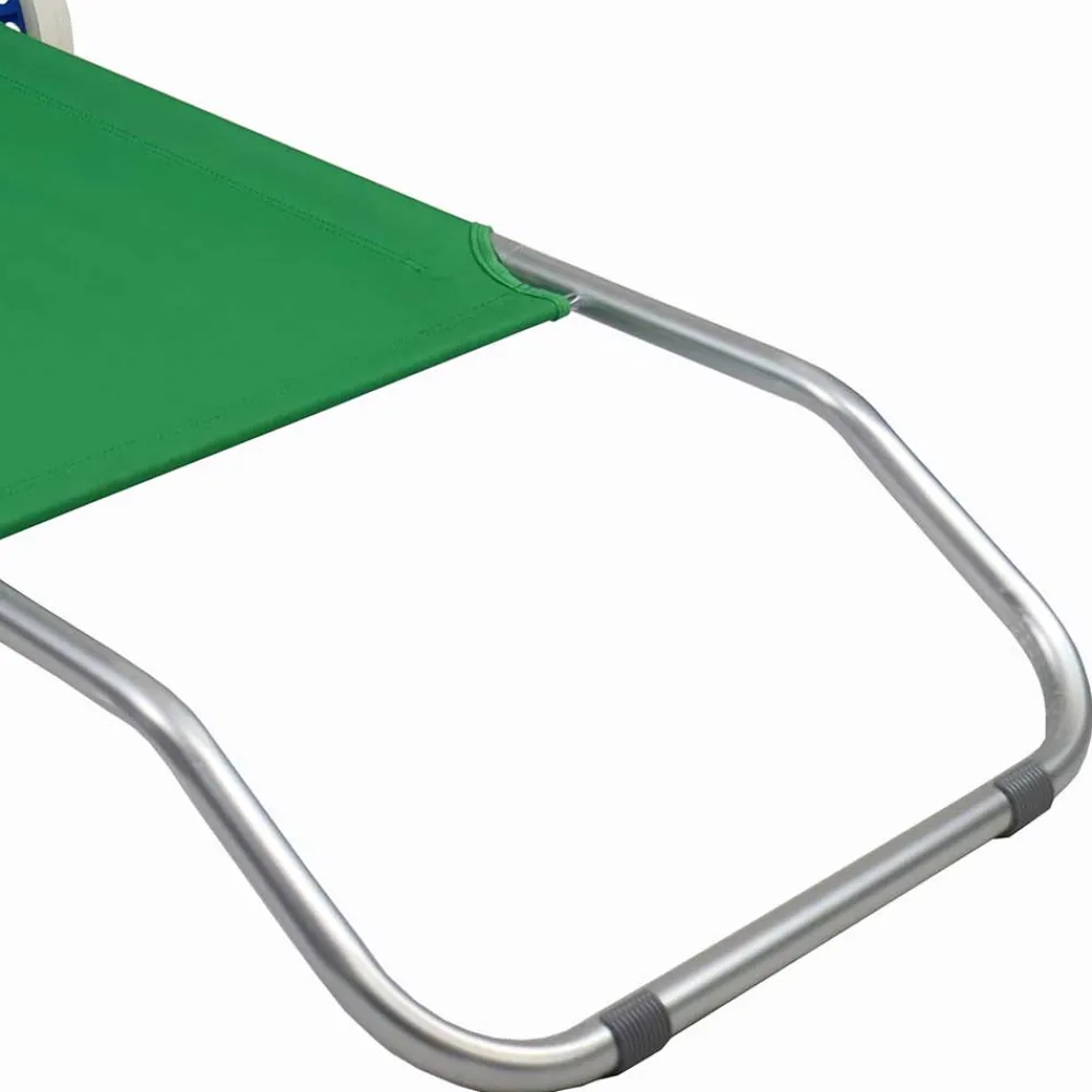 Wohnen Metall-Gartenmöbel|Balkonmöbel*Kompakte Rollliege für Garten oder Strand - Asan