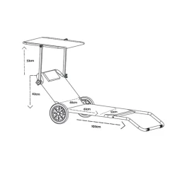 Wohnen Metall-Gartenmöbel|Balkonmöbel*Kompakte Rollliege für Garten oder Strand - Asan