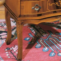 Wohnen Kompakter Schreibsekretär in Nussbaum Agosto im Barockstil