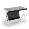 Wohnen Kompakter Schreibtisch in Schwarz und Weiß - Tulcea