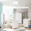 Wohnen Babyzimmer Komplett|Babyzimmermöbel*Komplett Babyzimmer Narcisso in Weiß (fünfteilig)